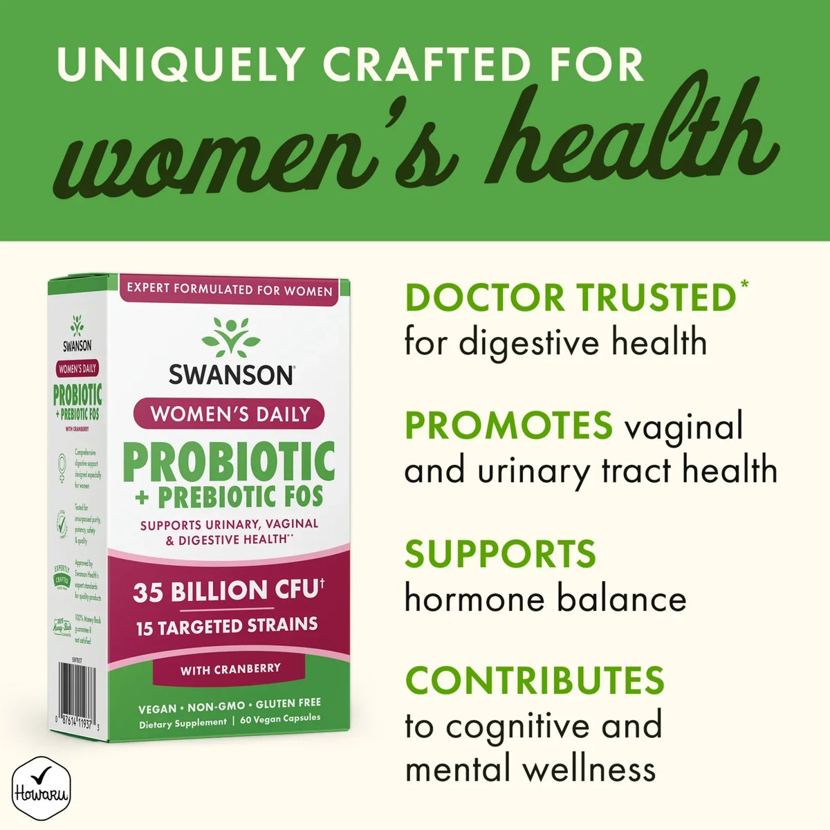 Women's Daily Probiotic + Prebiotic FOS