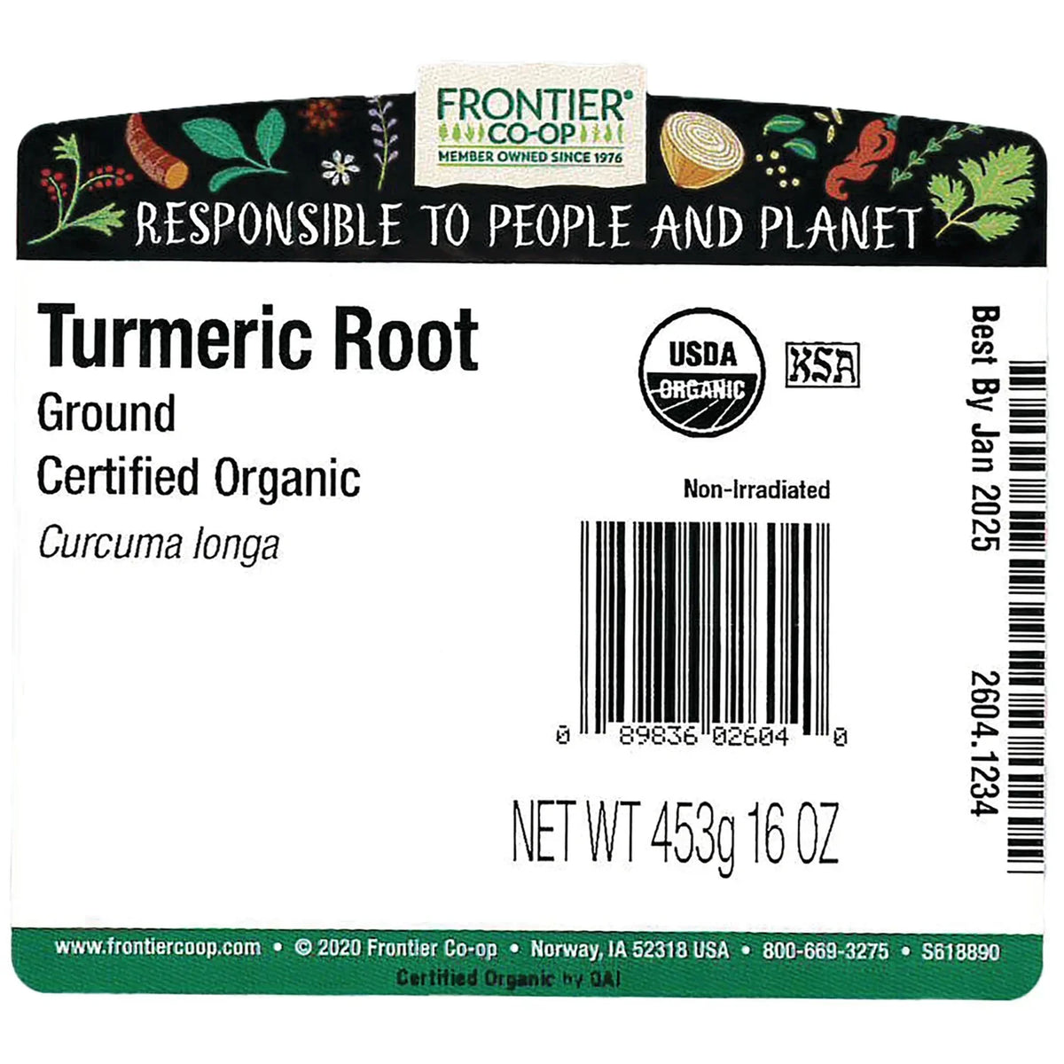 Organic Ground Turmeric Root
