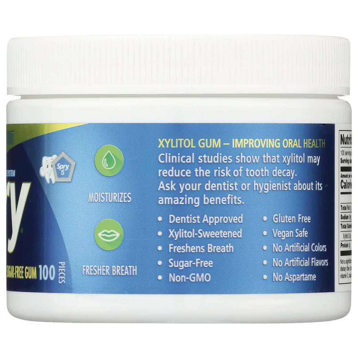 Spry Sugar-Free Gum - Natural Peppermint