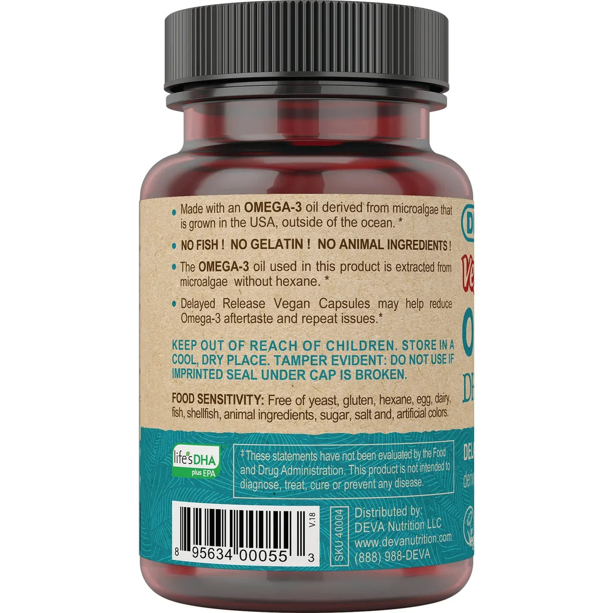 Vegan Omega-3 DHA-EPA - Delayed Release