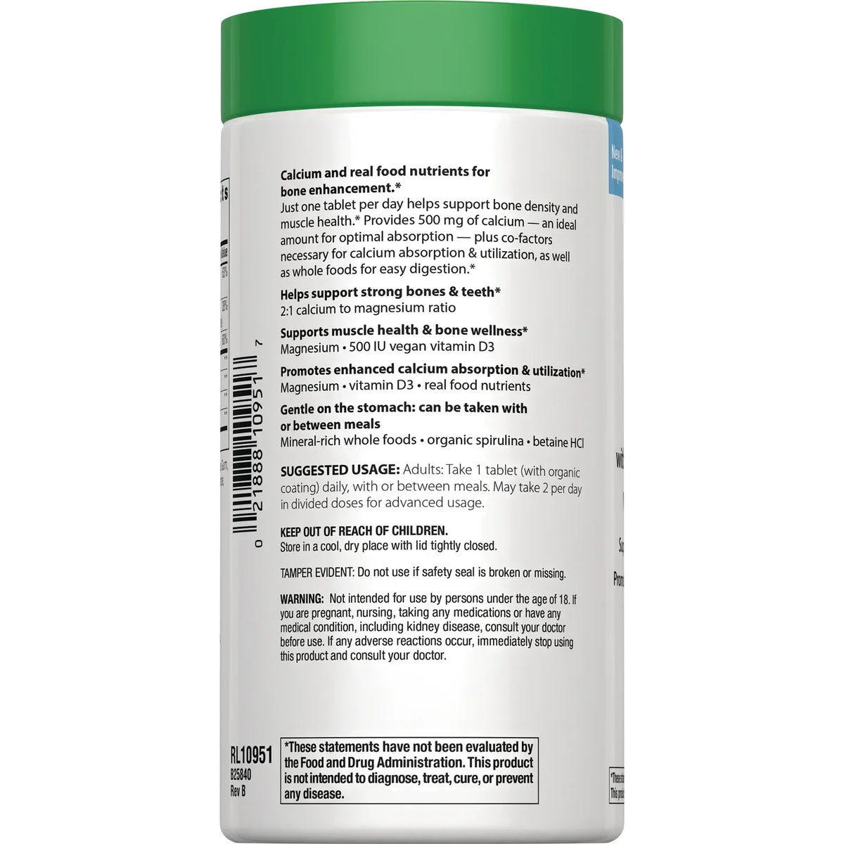 Calcium with Magnesium & Vegan D3+