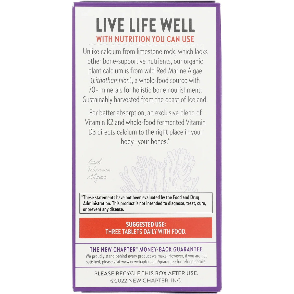 Plant Calcium Bone Strength Take Care - Slim Tablets