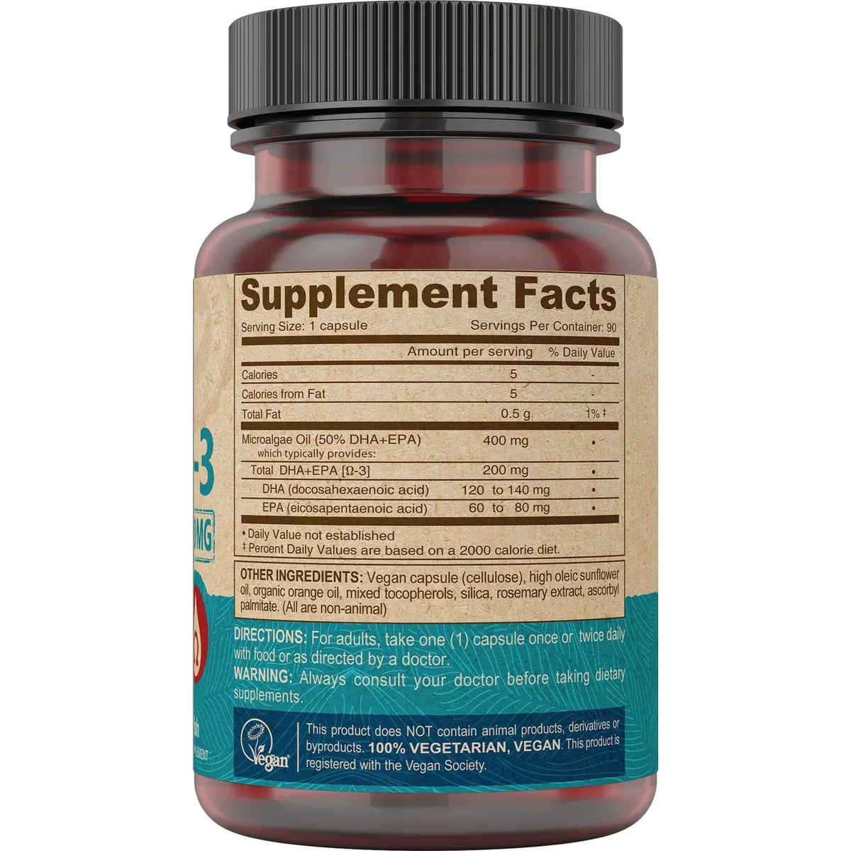 Vegan Omega-3 DHA-EPA - Delayed Release