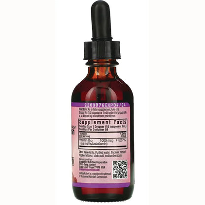 Liquid Methylcobalamin Vitamin B12 - Raspberry