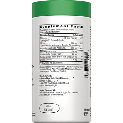 Calcium with Magnesium & Vegan D3+
