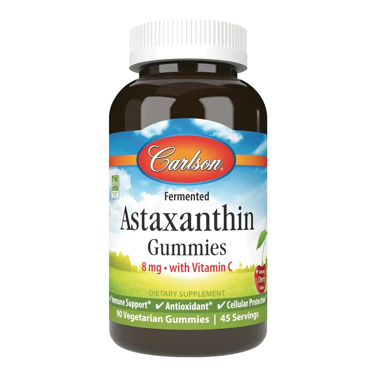Fermented Astaxanthin Gummies with Vitamin C - Cherry