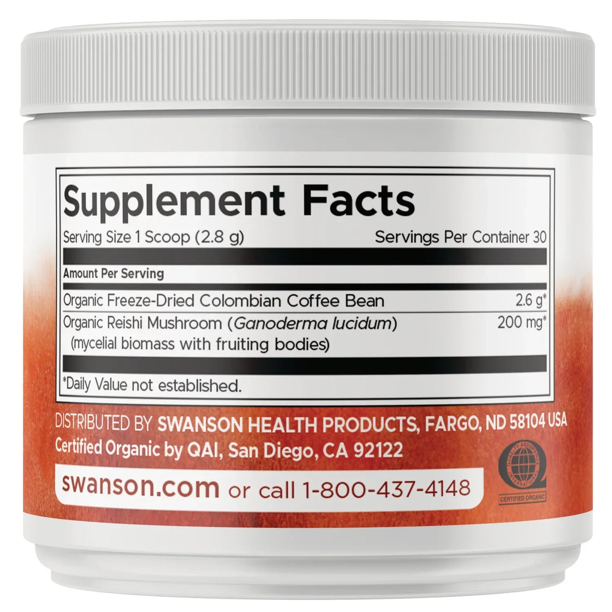 Organic Reishi Coffee Colombian - Freeze-Dried w/Reishi Mushroom