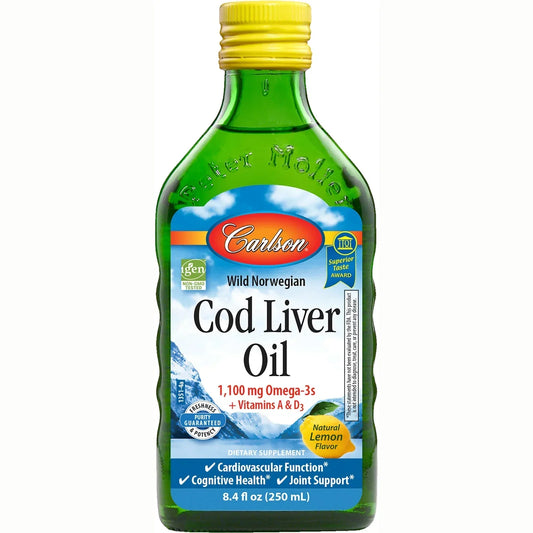 Wild Norwegian Cod Liver Oil - Lemon
