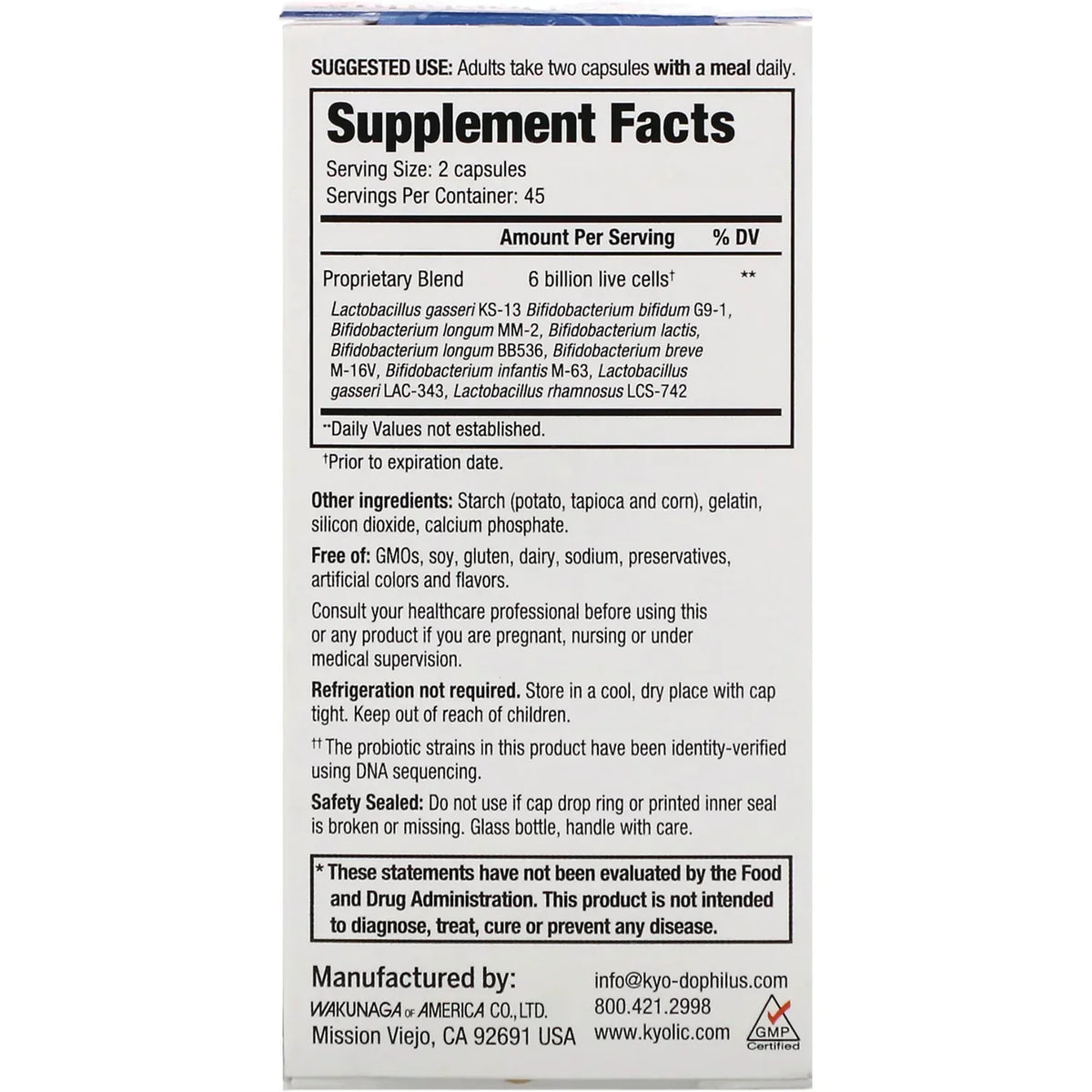 Kyo-Dophilus Multi 9 Probiotic