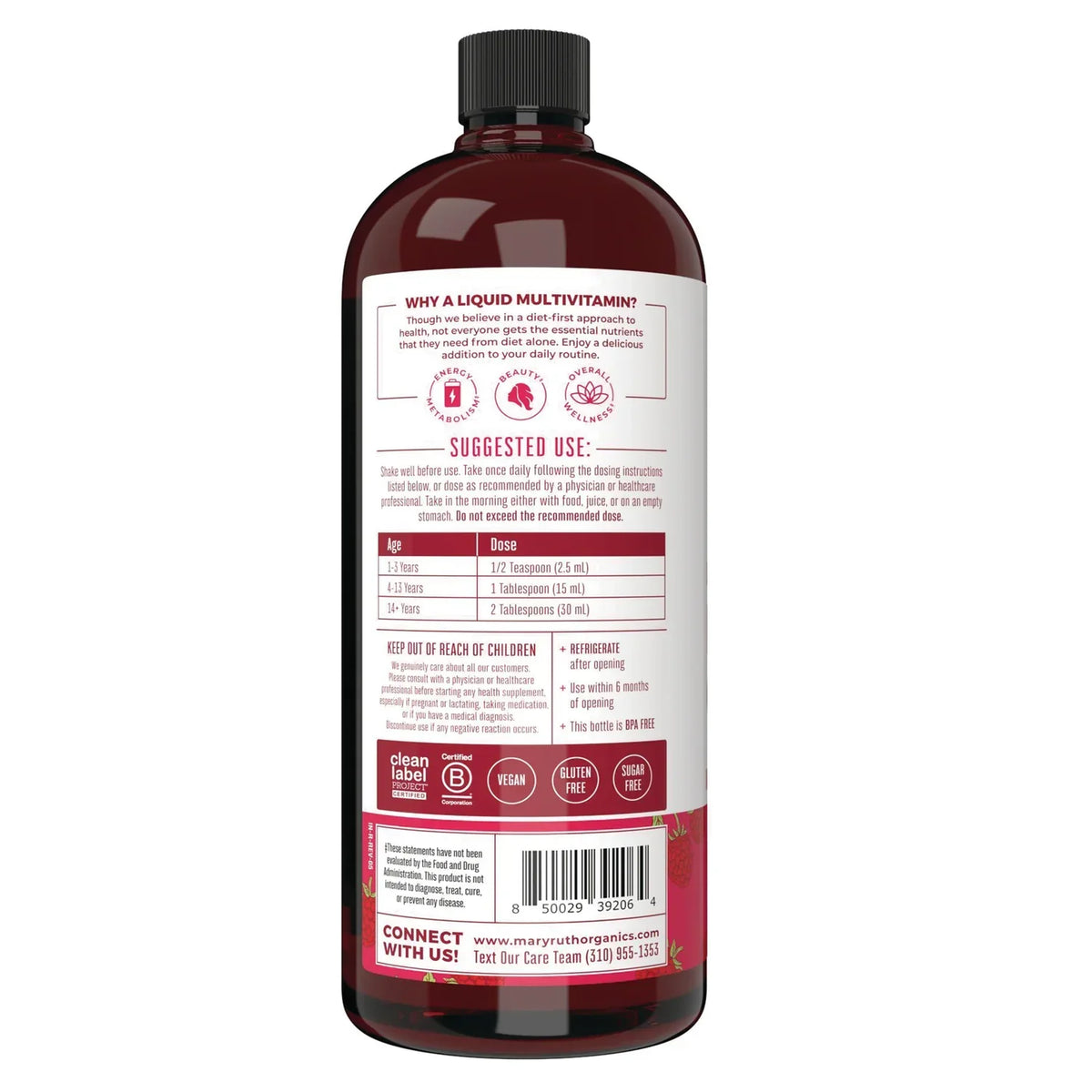 Liquid Morning Multivitamin - Raspberry