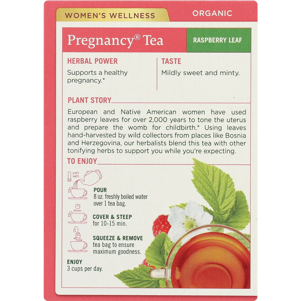 Organic Pregnancy Tea - Raspberry Leaf