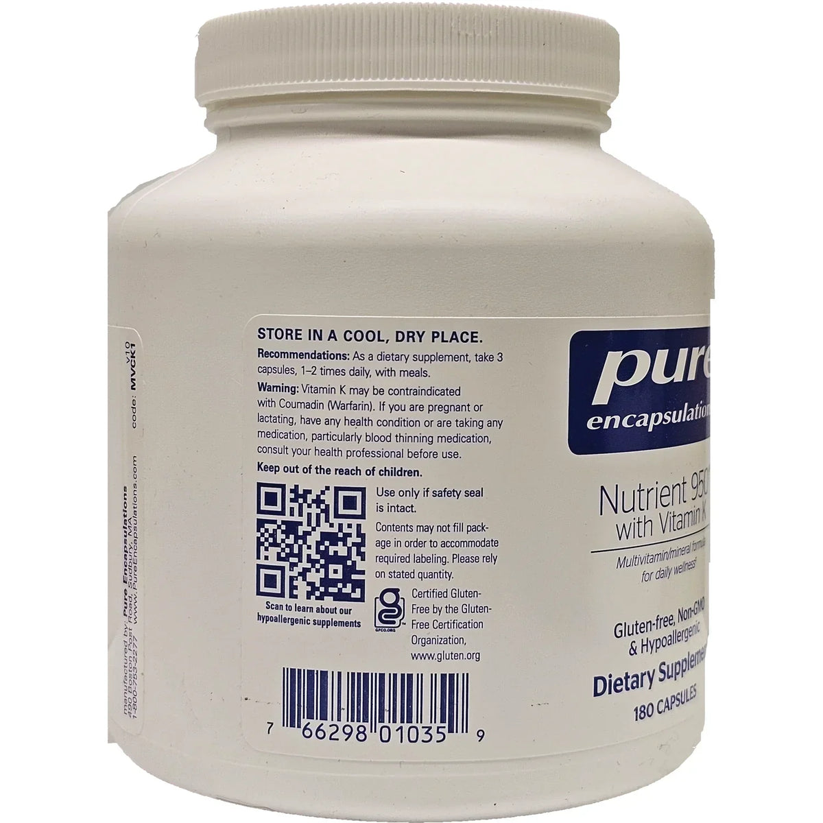Nutrient 950 with Vitamin K