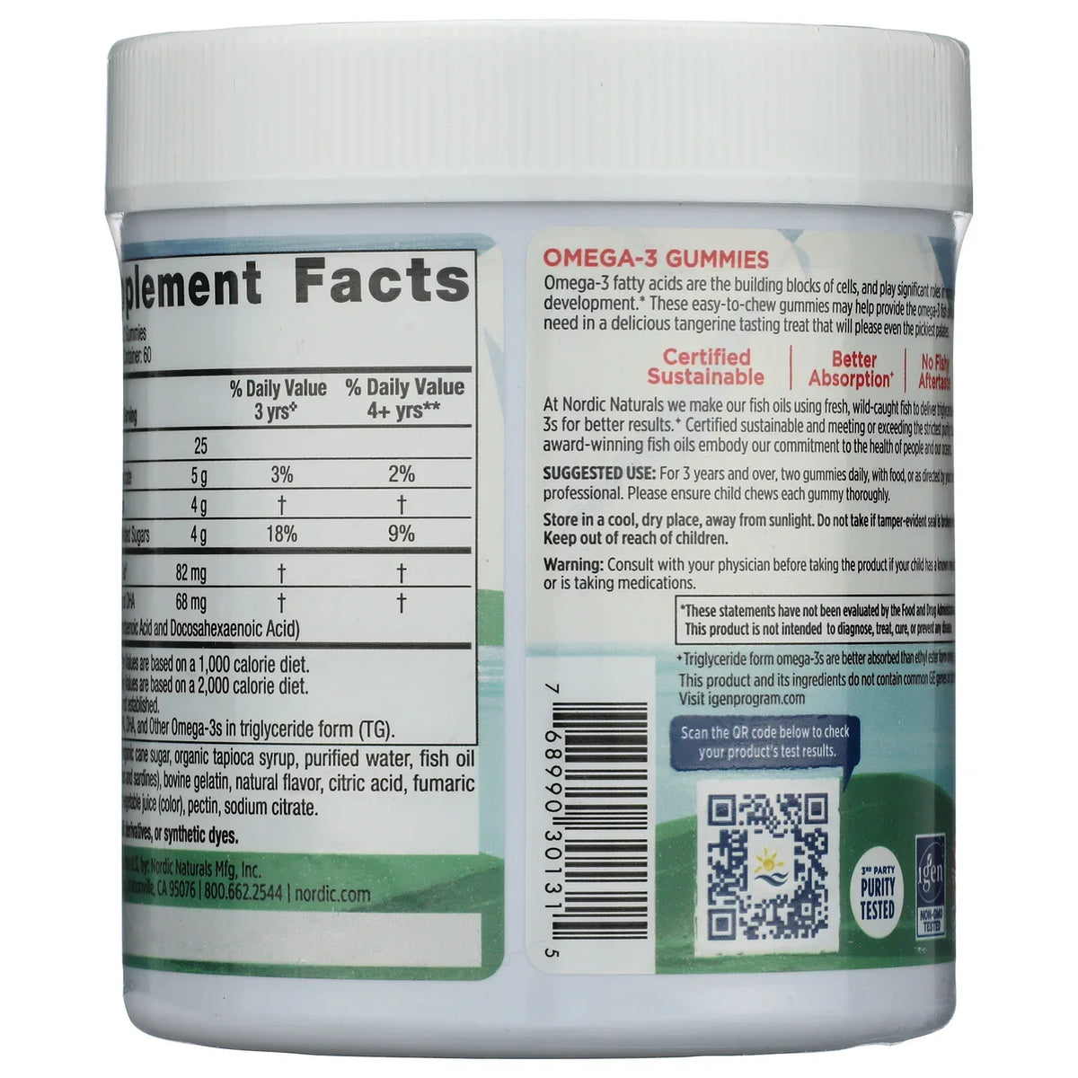 Kids Omega-3 Gummies - Tangerine