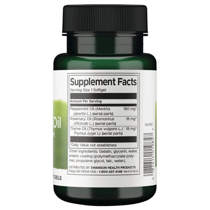 Peppermint Oil with Rosemary and Thyme - Enteric Coated