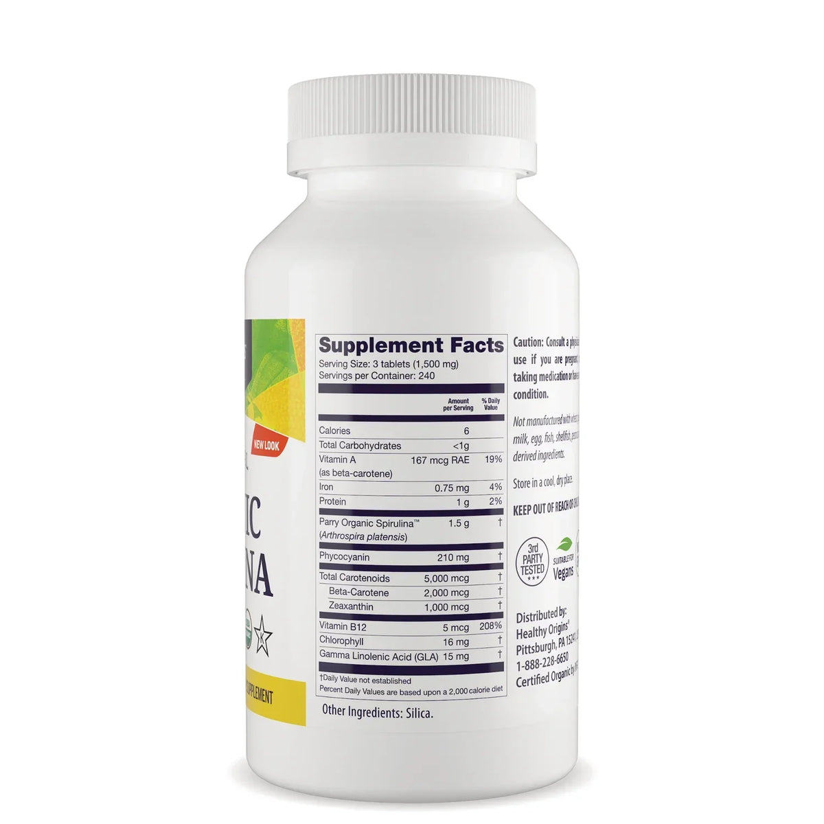 100% Natural Organic Spirulina