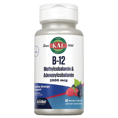 B-12 Methylcobalamin & Adenosylcobalamin - Mixed Berry