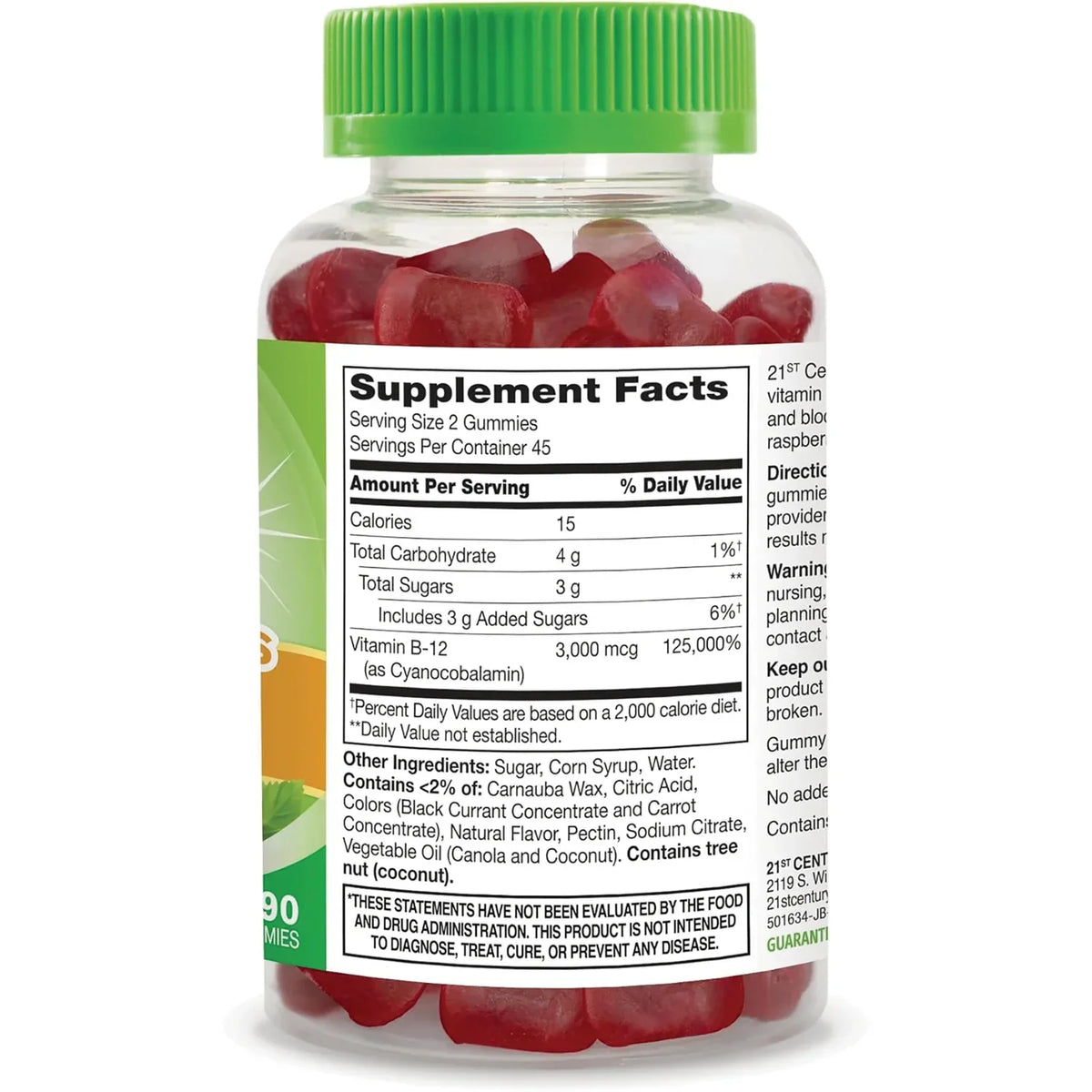 VitaJoy Gummies Extra Strength B-12 - Raspberry
