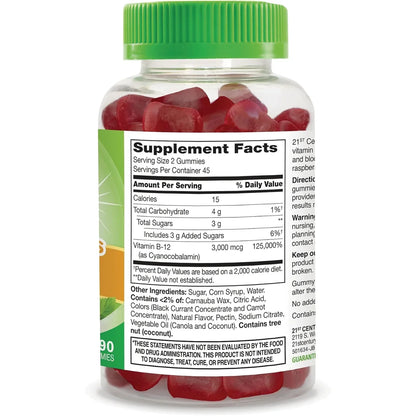 VitaJoy Gummies Extra Strength B-12 - Raspberry