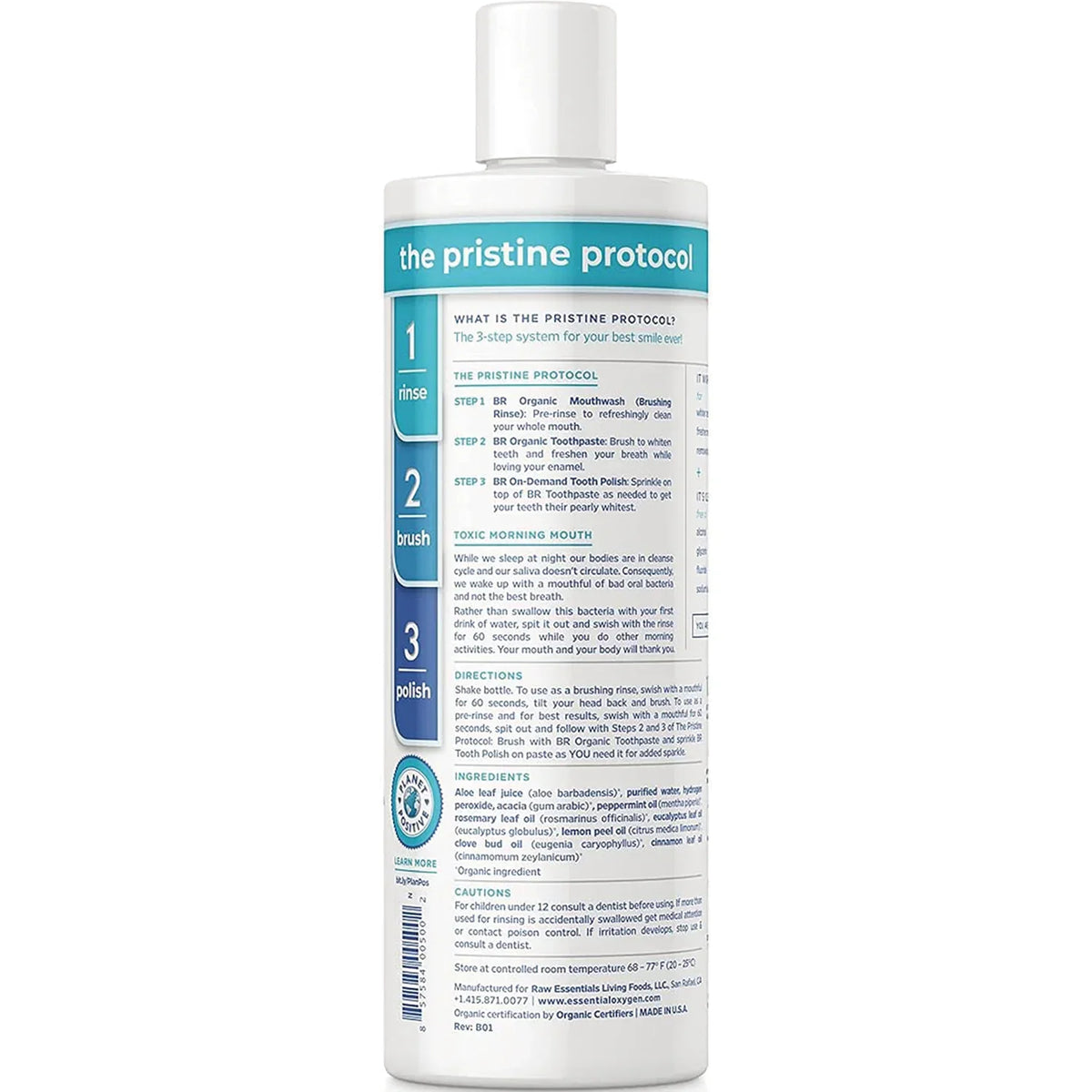 BR Rinse Organic Brushing Rinse - Peppermint