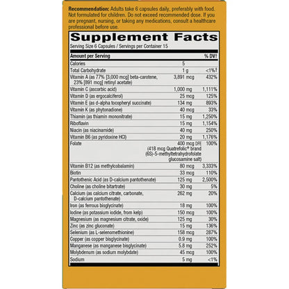 Alive! Max 6 Potency Adult Complete Multivitamin