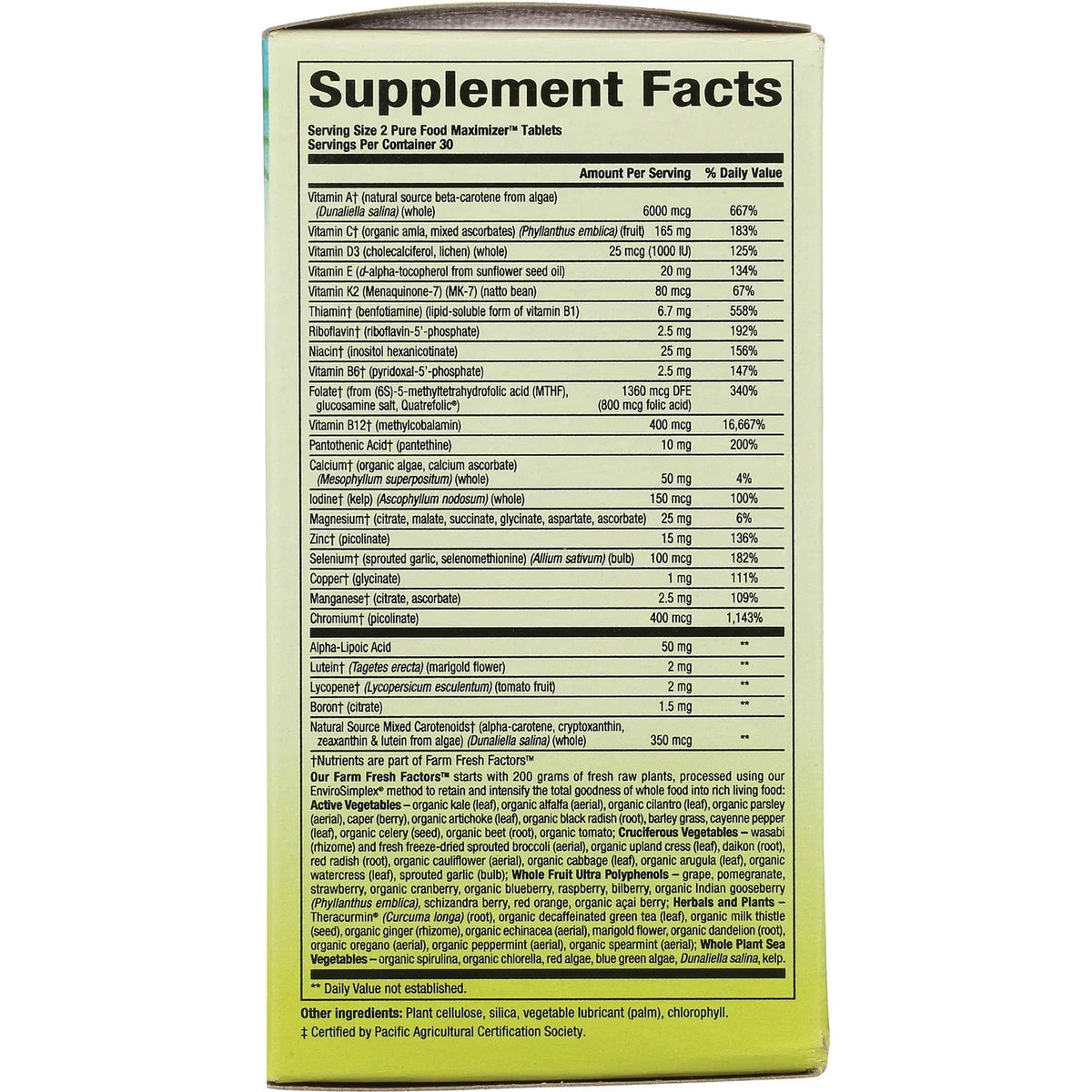 Pure Food Women's 50+ Multivitamin & Mineral