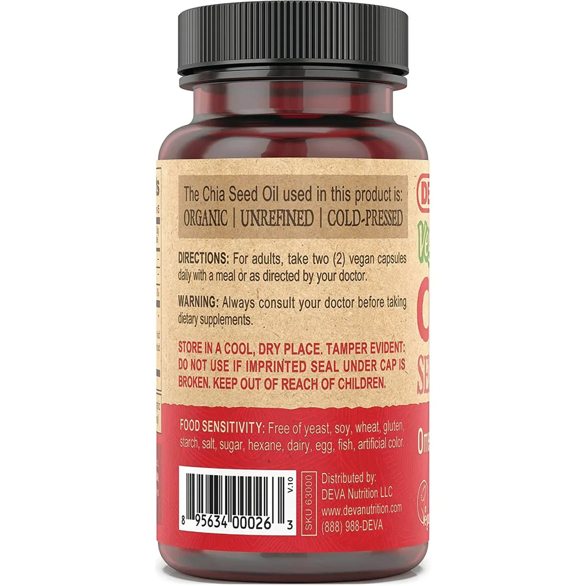 Vegan Chia Seed Oil