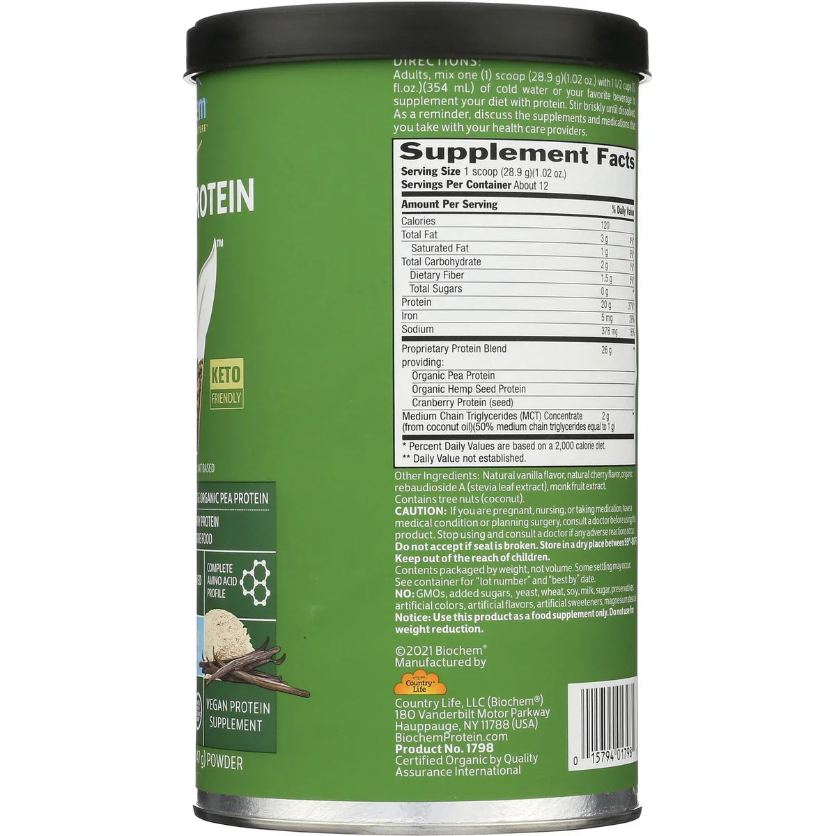 100% Vegan Protein Powder - Vanilla