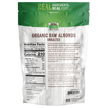 Organic Unsalted Raw Almonds