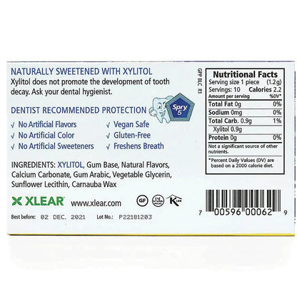 Spry Sugar-Free Gum - Natural Peppermint