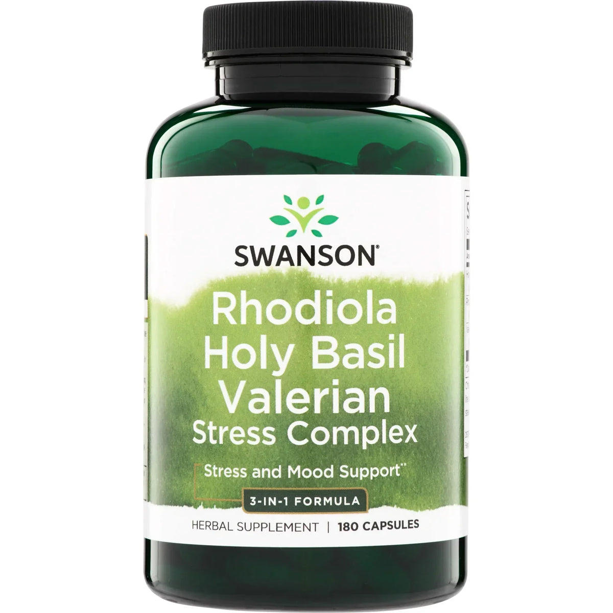 Rhodiola Holy Basil Valerian Stress Complex - 3-in-1 Formula