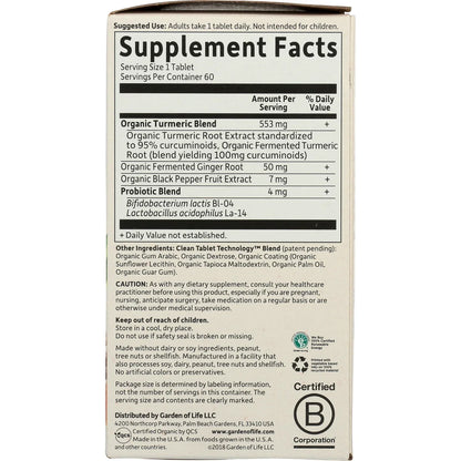 mykind Organics Extra Strength Turmeric Inflammatory Response