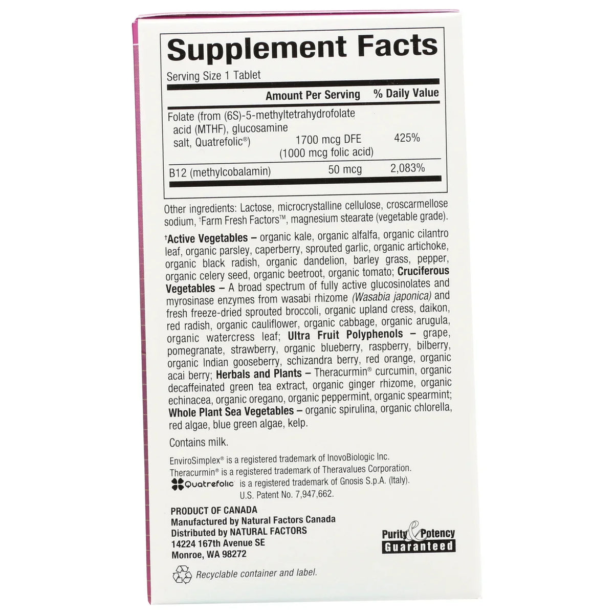 BioCoenzymated Methylfolate plus B12