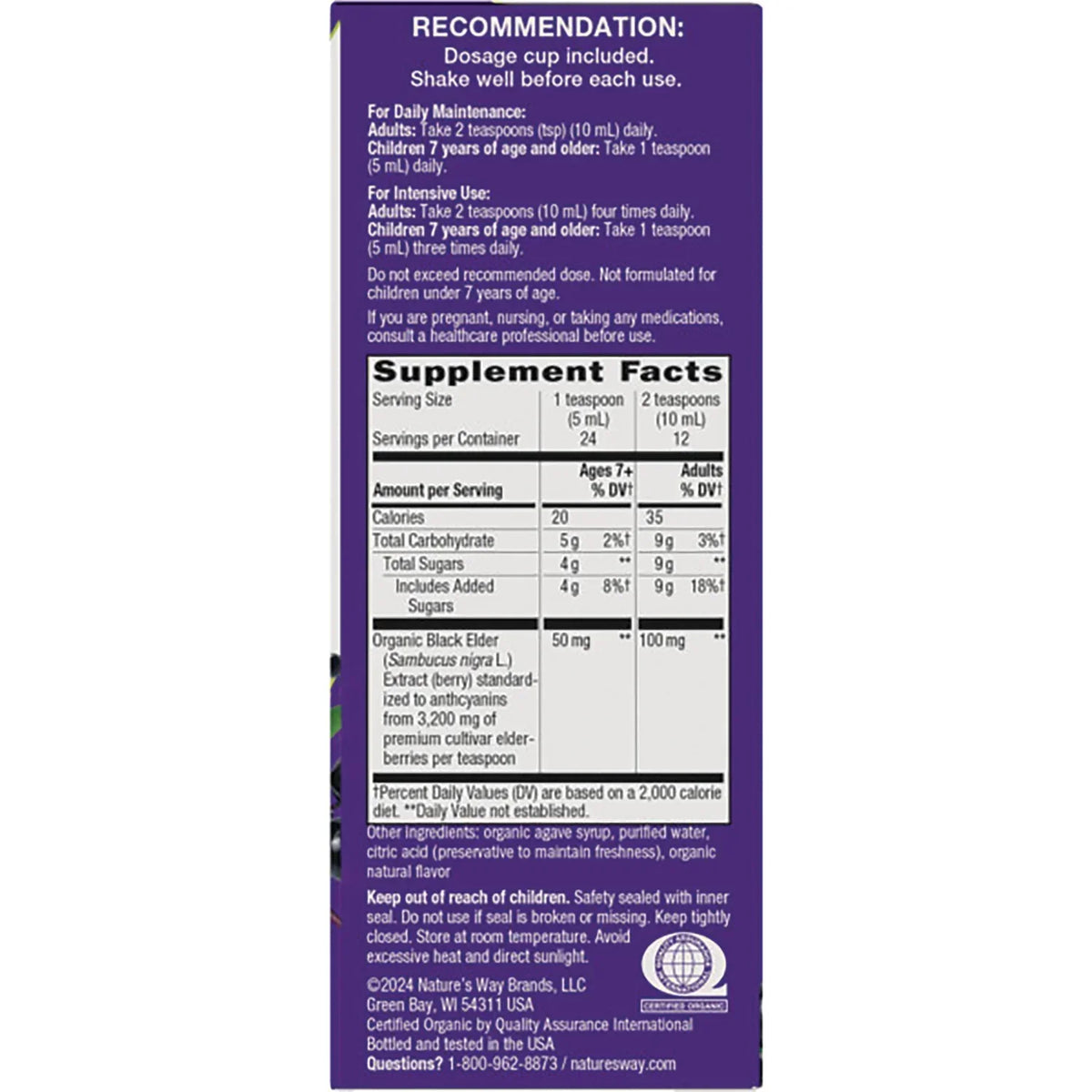 Sambucus Traditional Elderberry Immune Syrup