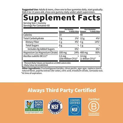 Dr. Formulated Magnesium Gummies - Peach