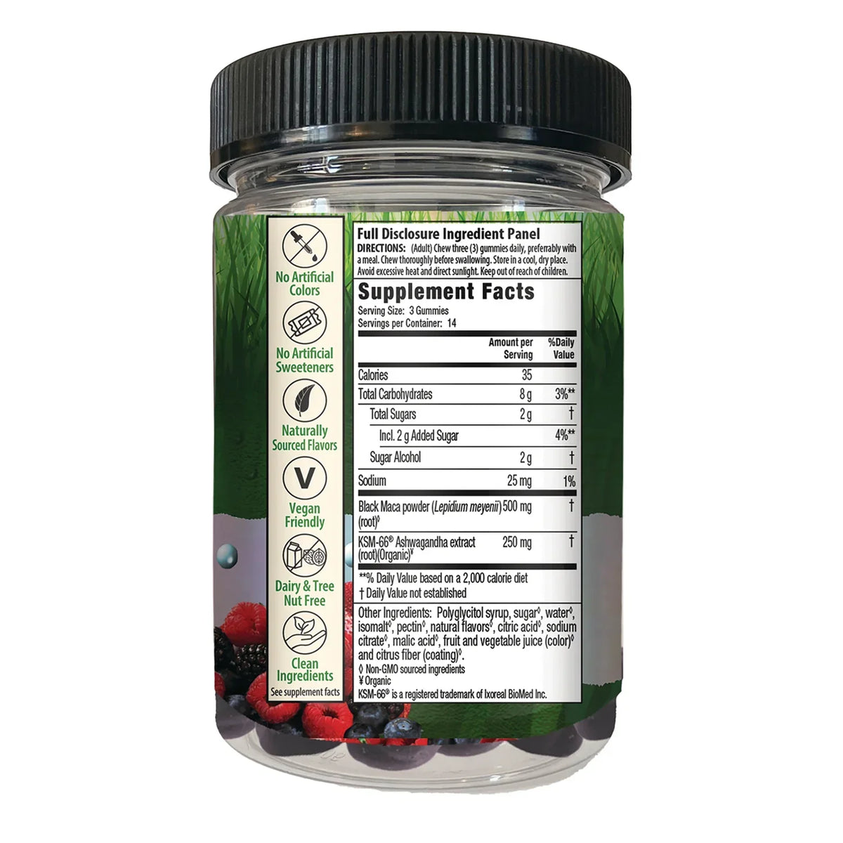 Stress-Defy Balanced Calm Focused Gummies - Mixed Berry